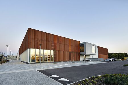 Außenansicht des Gemeindezentrums Hebburn Central in Newcastle upon Tyne