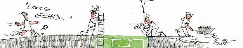Karikatur zum Thema Fachplanung von Peter Gattermann