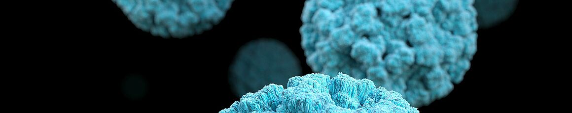 Abstrakte Darstellung eines Virus-Erregers